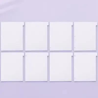 8 divisori in PP con linguette per quaderni, agende, organizer, fogli di classificazione, divisori colorati per la scuola