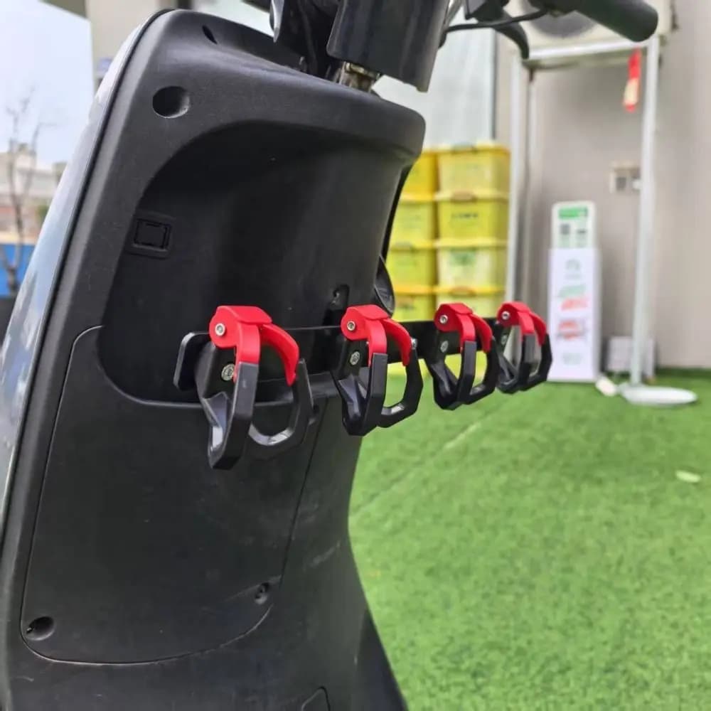 Electric Scooter Hooks 2/3/4/6 Pieces, Multifunction Hooks Without Drilling for Delivery Bags, Universal Bike Hooks