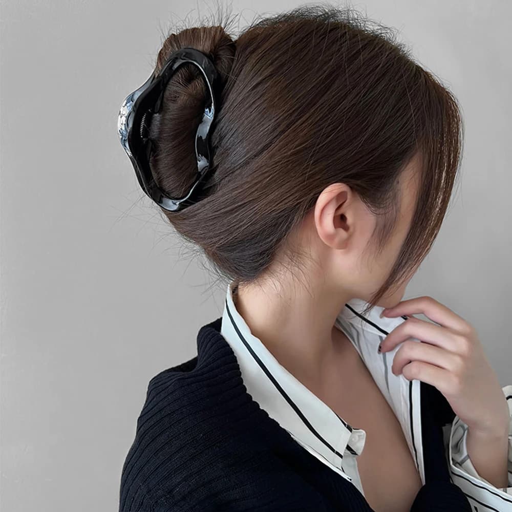 3pcs Set Women Hair Claw Simple Style Solid Color Big Hair Claw Clips Strong Hold Hair Clips Hairpins Fashion Hair Accessories