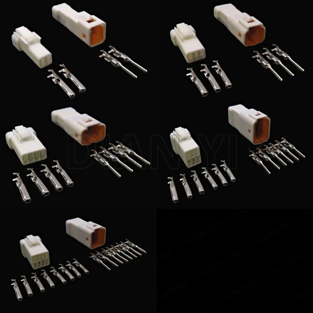 1 Set 2/3/4/6/8 Vie Connettori Sigillati Automotive Assemblaggio AC Auto Maschio Femmina Spina Docking Tipo JST02R-JWPF-VSLE