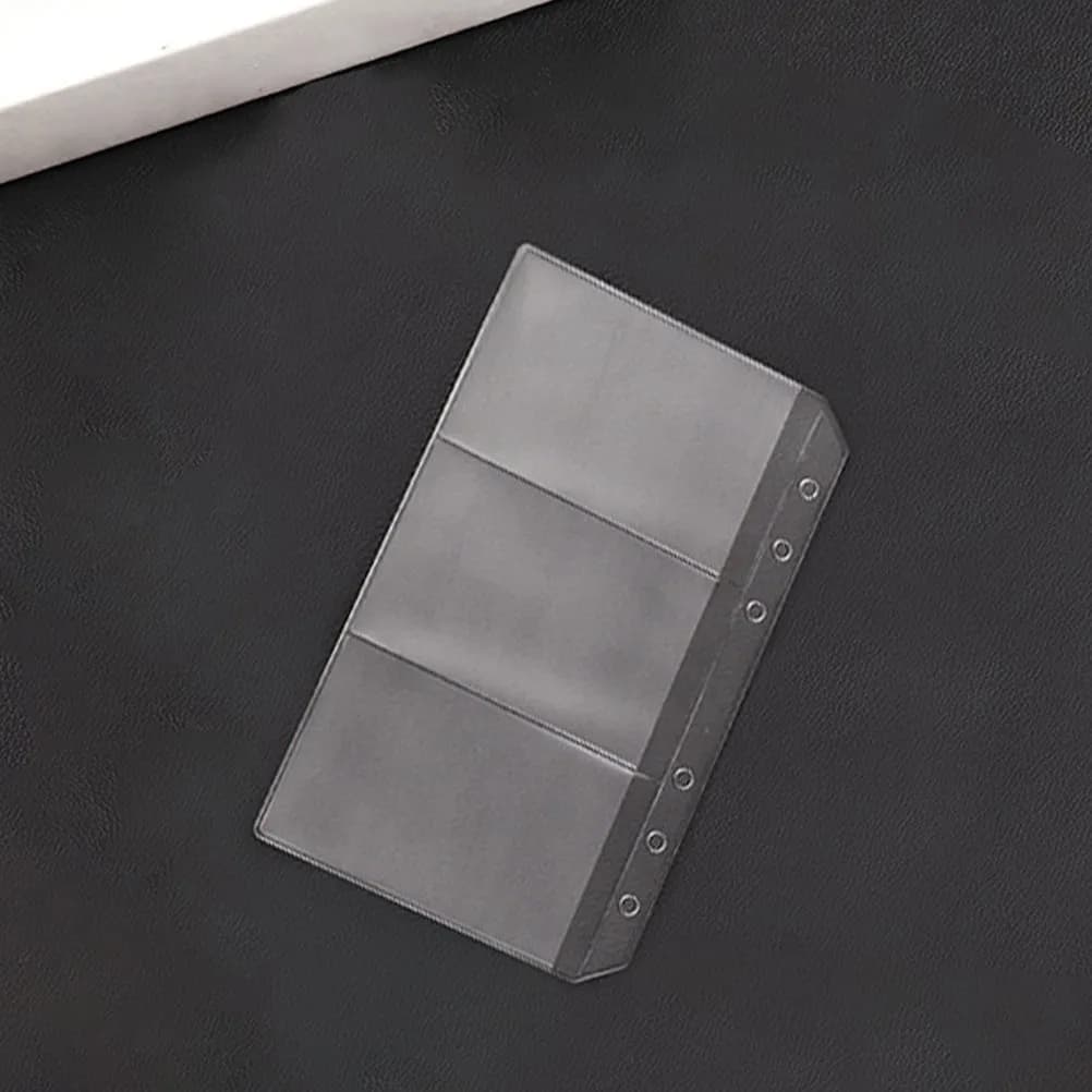 12 buste per raccoglitori in PVC A6, leggere, sottili, resistenti, trasparenti, per biglietti da visita, buste per ricevute, organizer per quaderni