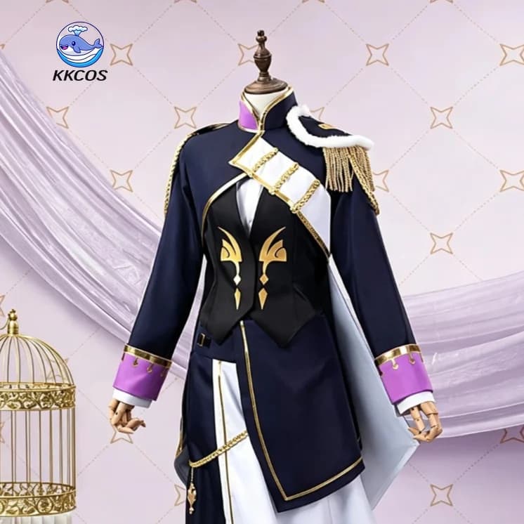 NIJISANJI EN Shu Yamino Cosplay Costume | Full Set Coat & Necklace for Men Halloween Convention Party 2026
