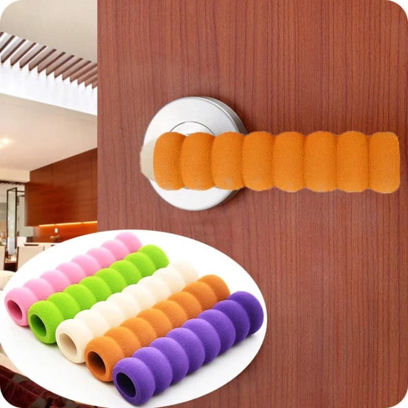 Crash Pad Maniglia per porta Fermaporta Rotondo EVA Maniglia per porta Copertura in schiuma Protezione per mobili Sicurezza per bambini Pratico senza statici