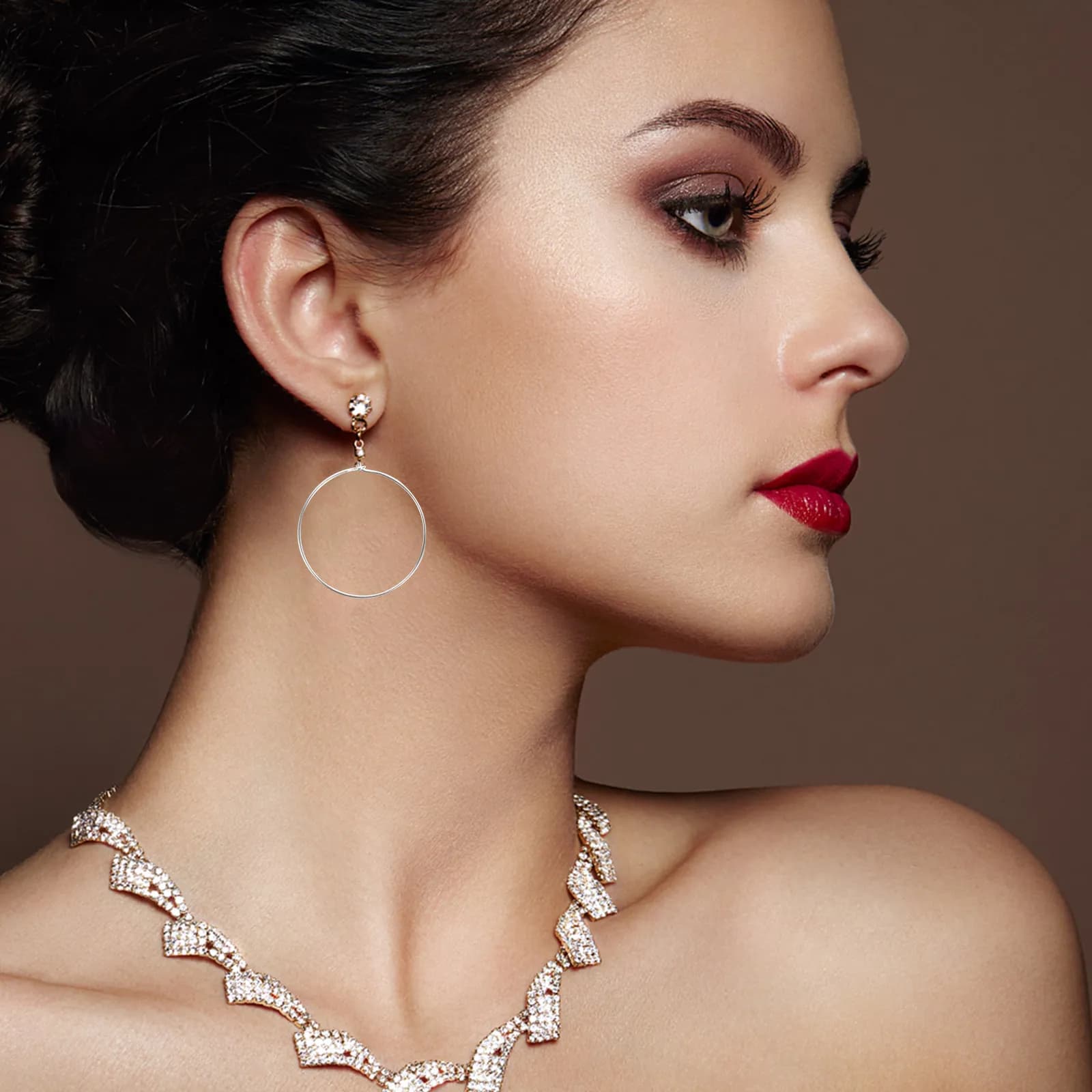 150 Pezzi Cerchi per Orecchini Rotondi, Componenti per Creazione Gioielli Fai-da-Te, Accessori in Metallo per Perline e Charm