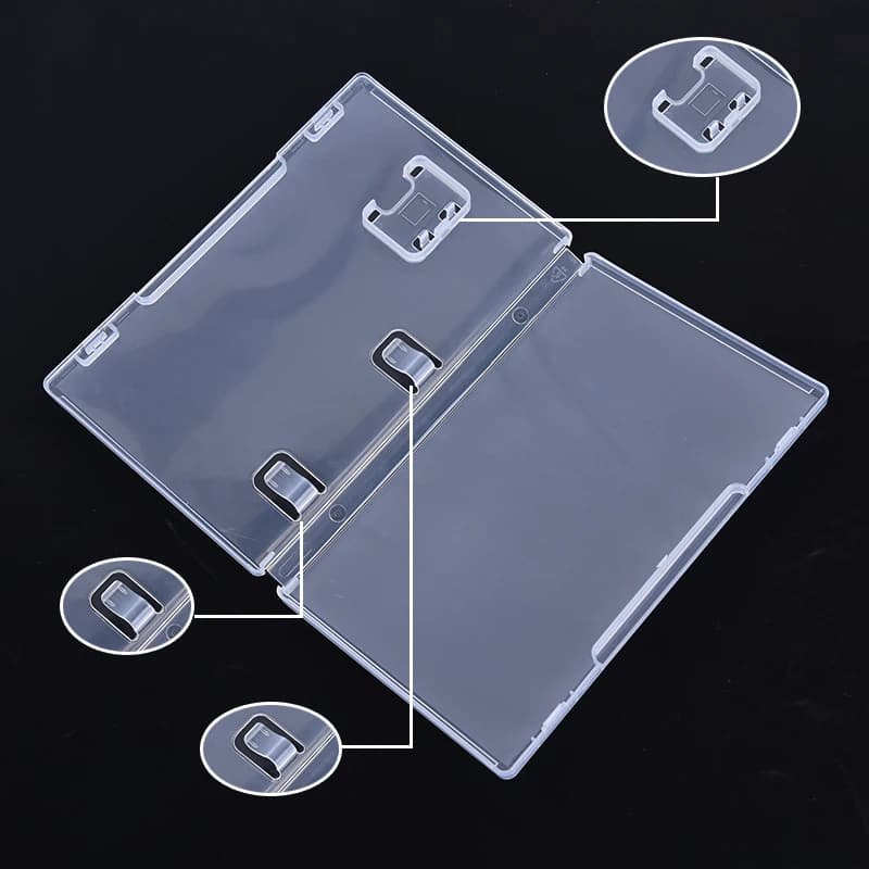 Hot Game Card Storage Case Box custodia trasparente per cartuccia Shell per Switch Box Storage Shell Book Holder per Cover inserita