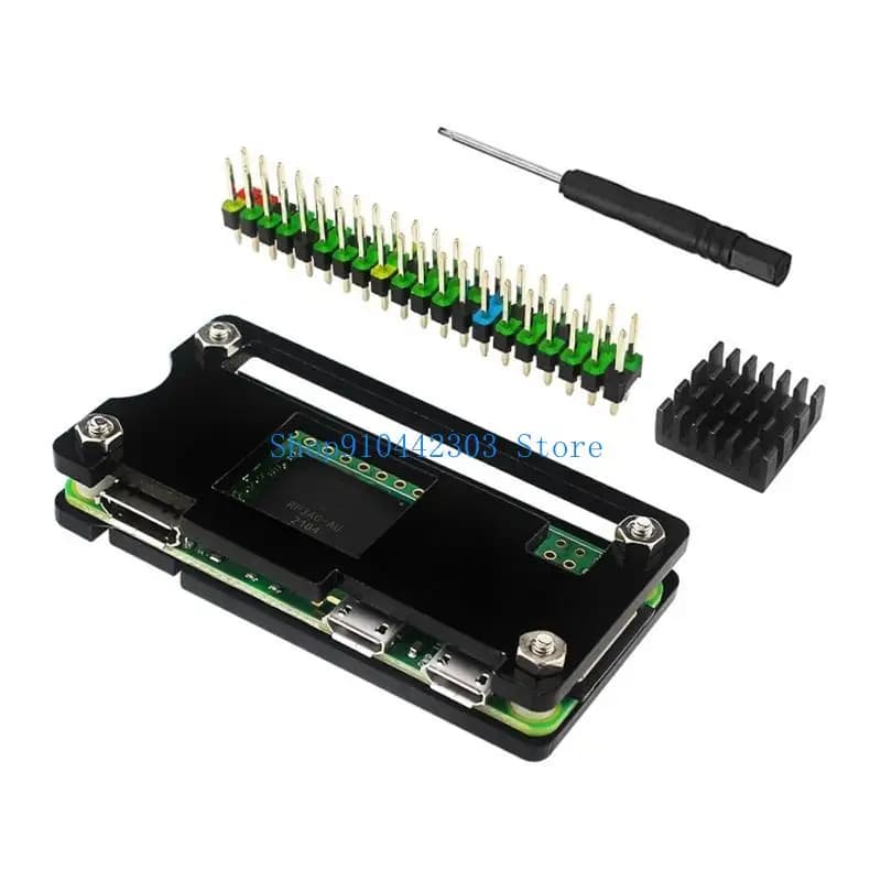 652F per W Acrilico per case corazzato per guscio con dissipatore calore Intestazione GPIO Raffreddamento passivo per fo