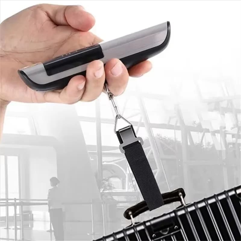 ABYN-Nuova bilancia per bagagli a mano con batteria bilancia elettronica portatile per la casa piccola pesatrice per bagagli portatile con mini gancio da 50 kg