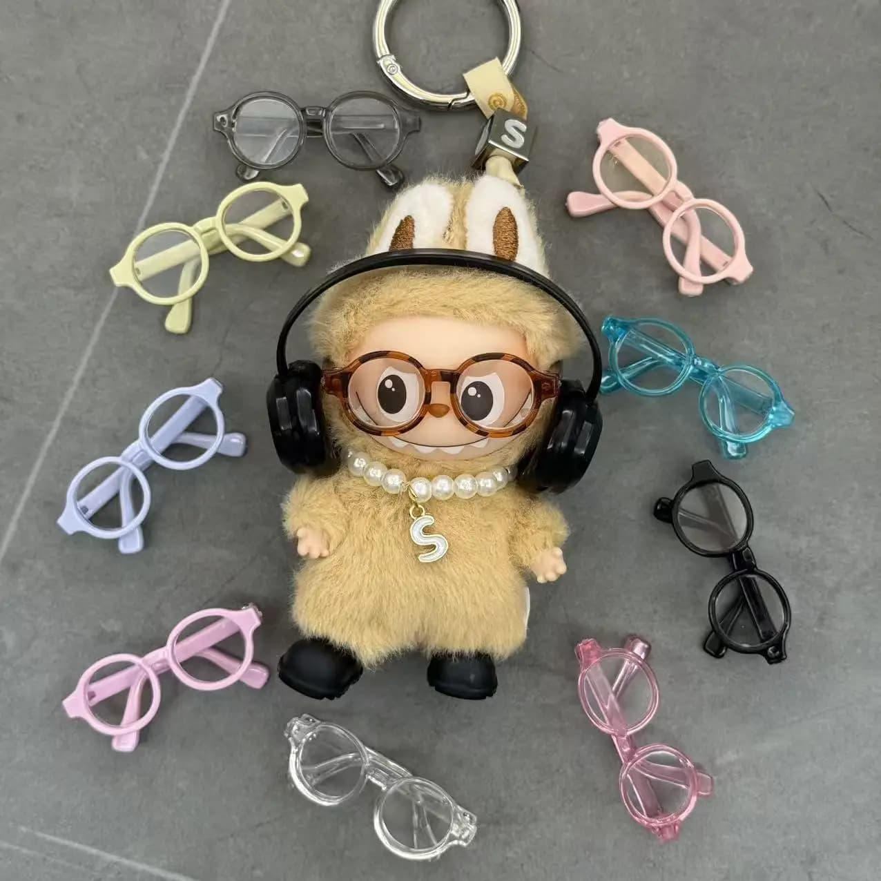 New Style Glass Accessories for Dolls Labubu 4.0 from 10 cm of fourth generation Multiple Colors of Glasses and Sunglasses