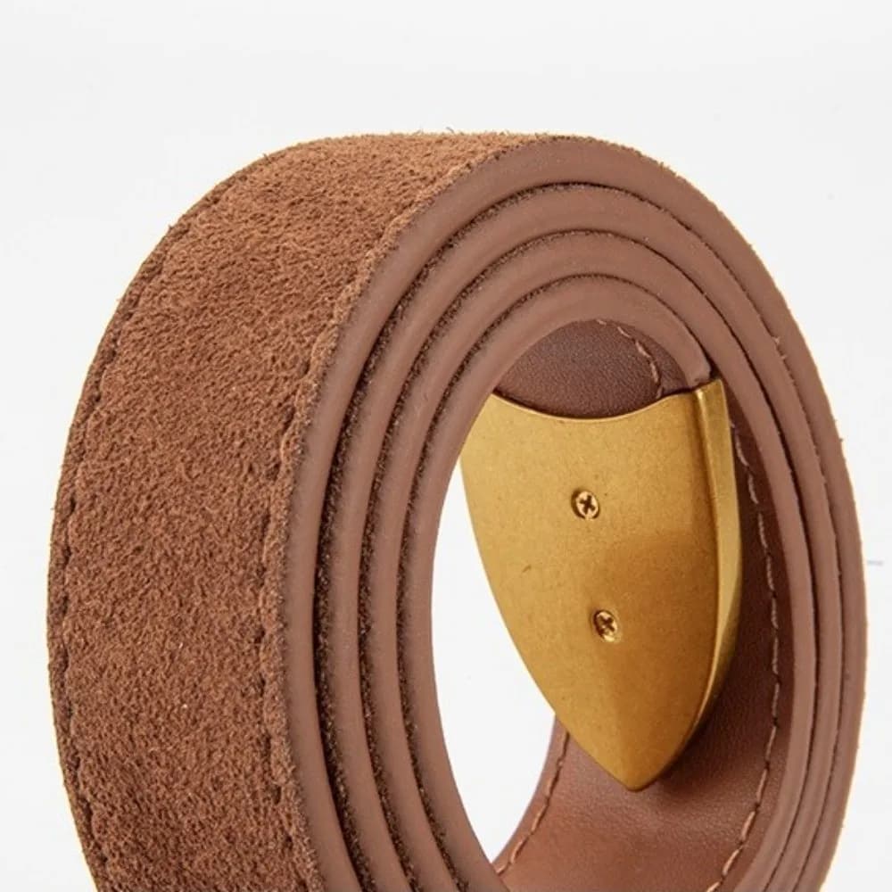 Cintura da Donna Trendy e Semplice, Cinturino in Pelle Casual con Fibbia a Perno, Regolabile