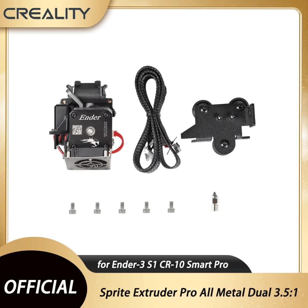 CREALITY Sprite Extruder Pro Tutto in Metallo con Doppio Ingranaggio 3.5:1, Design a Alimentazione Continua, Parti di Aggiornamento per Stampanti 3D Ender-3 S1 CR-10 Smart Pro