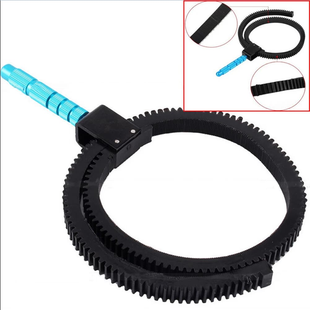 Cintura ad anello dentato flessibile regolabile da 1 pezzo con mano per fotocamera DSLR Follow Focus Zoom Lens