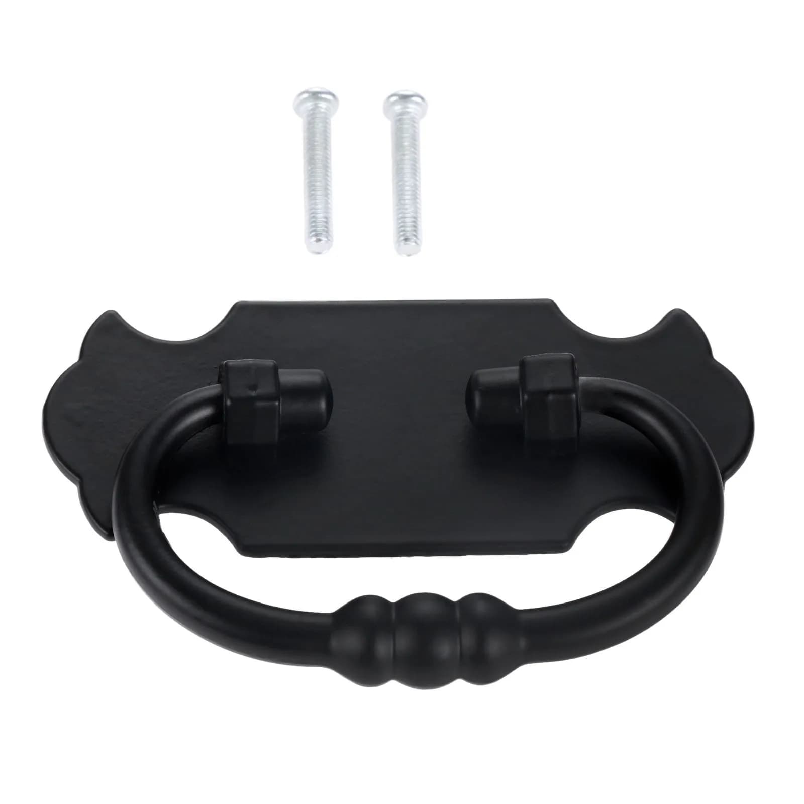 1 pz 88*56mm maniglia nera in lega di zinco tirare per cassetto porta armadio bidone armadio gioielli Vintage petto valigia mobili Hardware