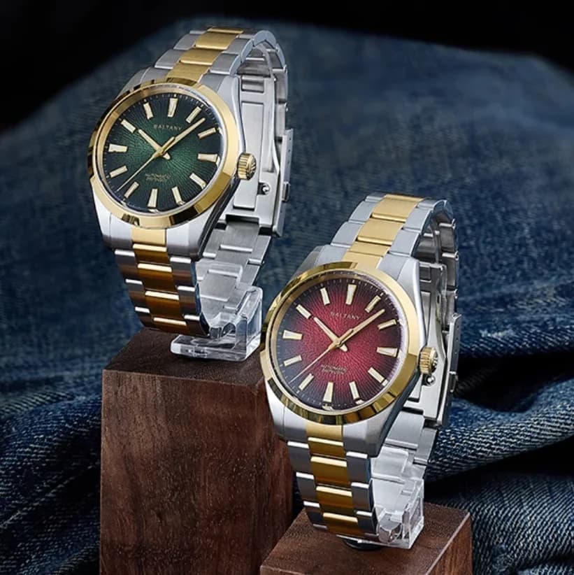 Baltany Men's Automatic Watch 39mm Mechanical Wrist Watch Sapphire Diver 20Bar Waterproof C3 Luminous Numeral Dial NH38