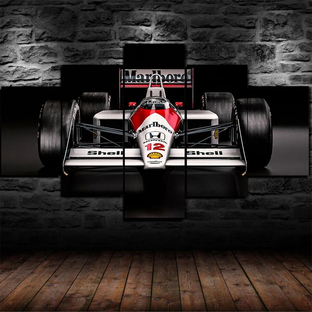 White Car 5 Pieces Canvas Wall Arts Poster Print Living Room Picture Painting Bedroom Mural Home Decor Artwork Walllpaper