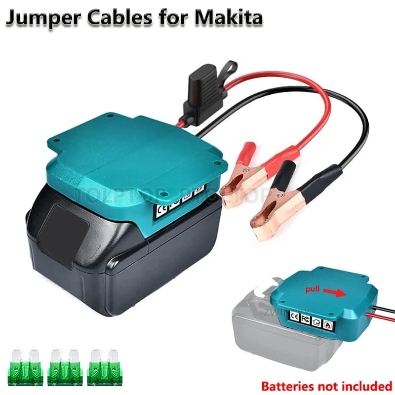 NUOVI cavi di ponticello per Makita 18V batteria agli ioni di litio batteria per auto avviamento di emergenza cavi booster automobilistici con interruttore fusibile per BL1830
