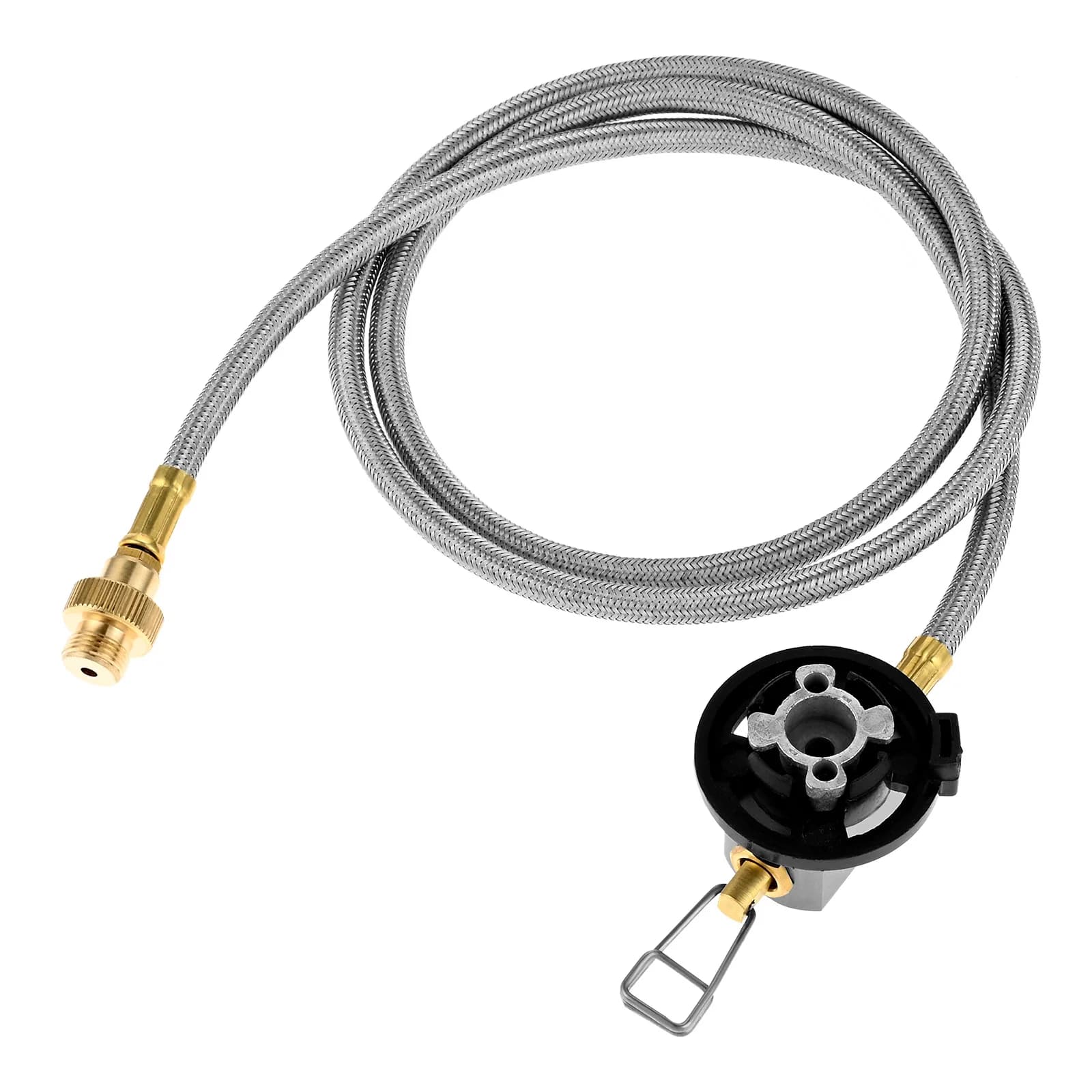 1 Set connector adapter for outdoor gas burner 100cm hose Multi Gas hose woven accessories for camping stove