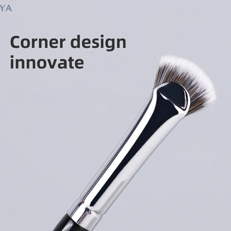 Fan brush for eyelashes, soft, without loss of hair, for make-up eyelashes, mascara, illuminating and tool to shade dust.