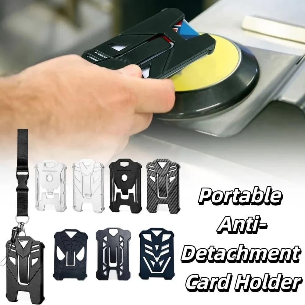 Heavy Duty Badge Holder Adjustable Lanyard Retractable ID Card Holder Belt Clip Black Color Credit Card Cover Keychain