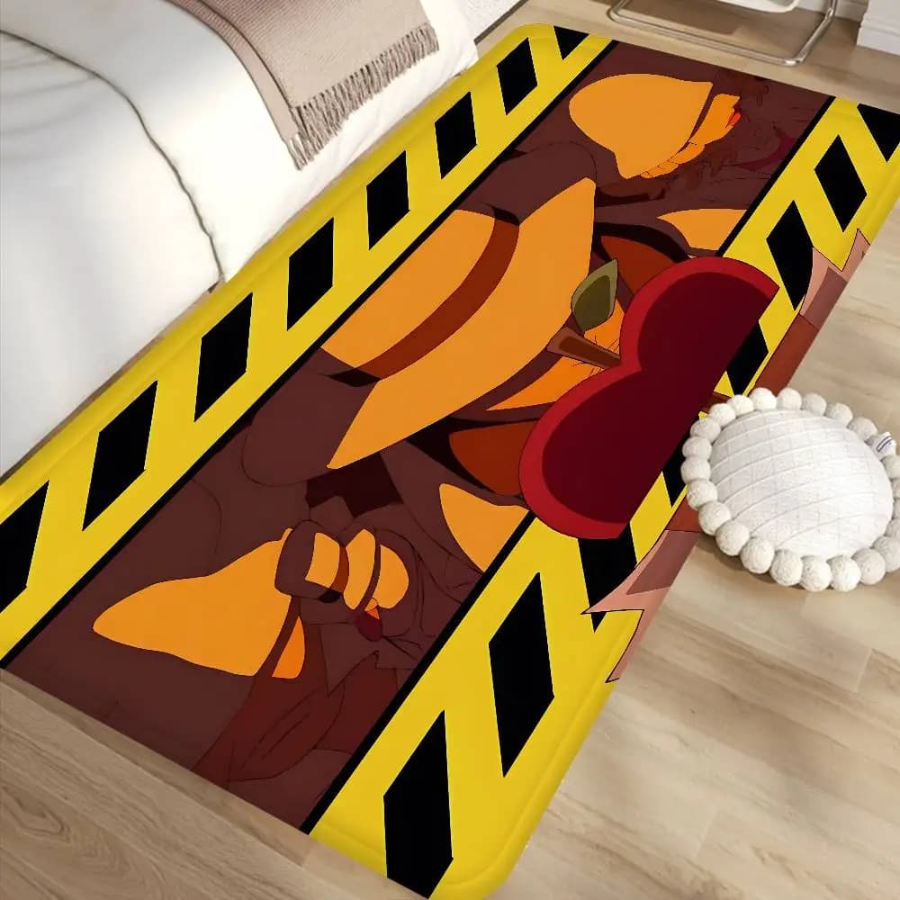 Tappeto d'ingresso lavabile antiscivolo Anime Luffy Zoro Cool ONE PIECE per soggiorno, sedie, cucina, zerbino di benvenuto