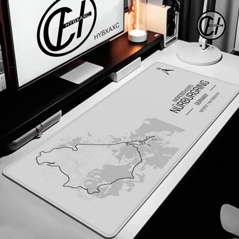 Formula 1 Racing Circuit Mouse Pad Desk Mouse Pad Cute HD Desk Pad tappetini per tastiera da gioco estesi Large XXL Gamer Mousepad 100x50
