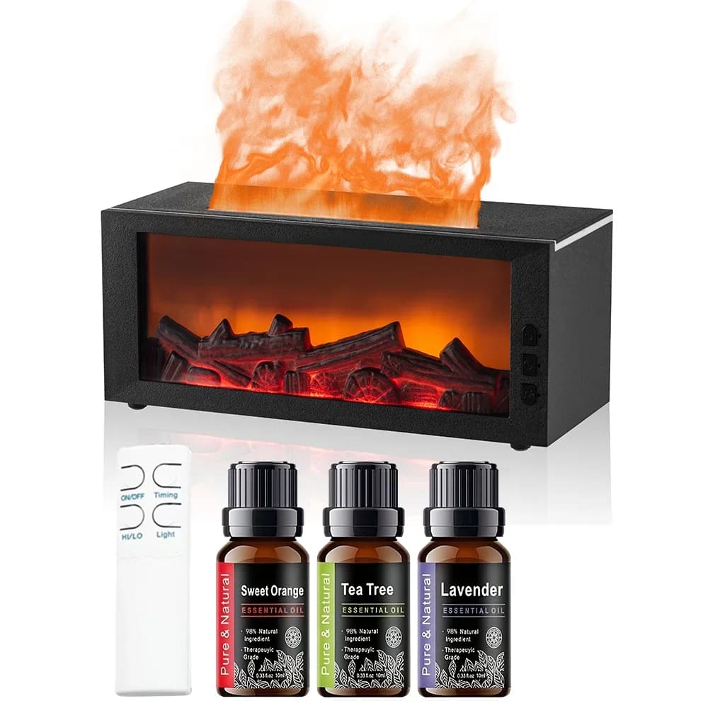 Umidificatore d'Aria e Diffusore di Oli Essenziali con Luce Notturna, Aromaterapia per Casa e Ufficio
