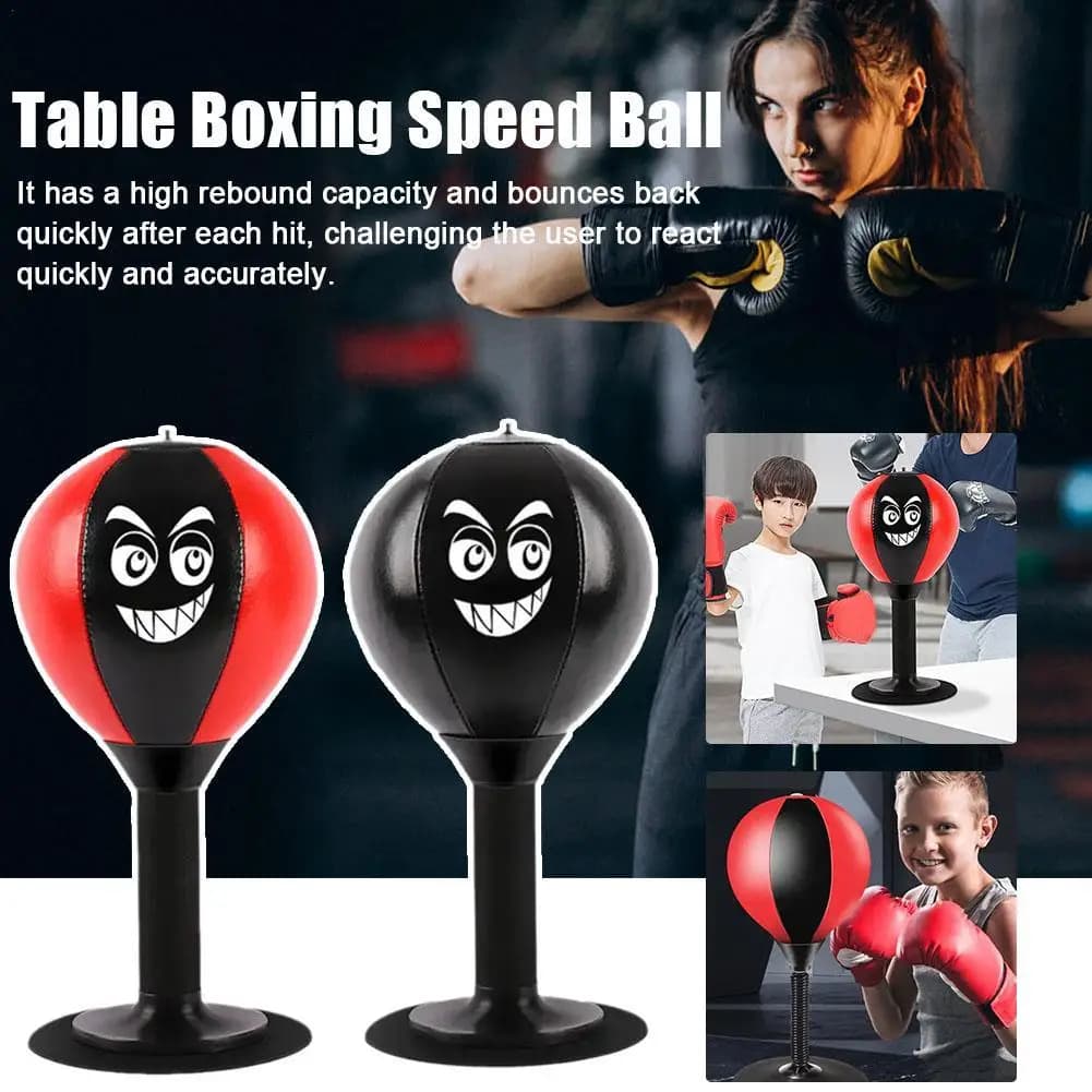 Boxing bag to relieve stress with suction Stress Buster Desk Boxe Punch Ball Reduce tension Toys for children