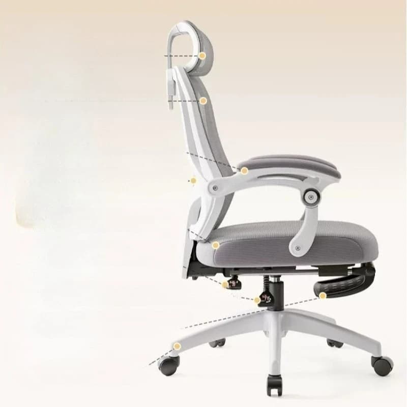 Poltrona di Design Reclinabile, Sedia da Ufficio Confortevole, Sedia da Gaming, Sedia da Salone, Sedia da Camera da Letto con Rotelle, Cadeiras De Escritorio, Arredamento