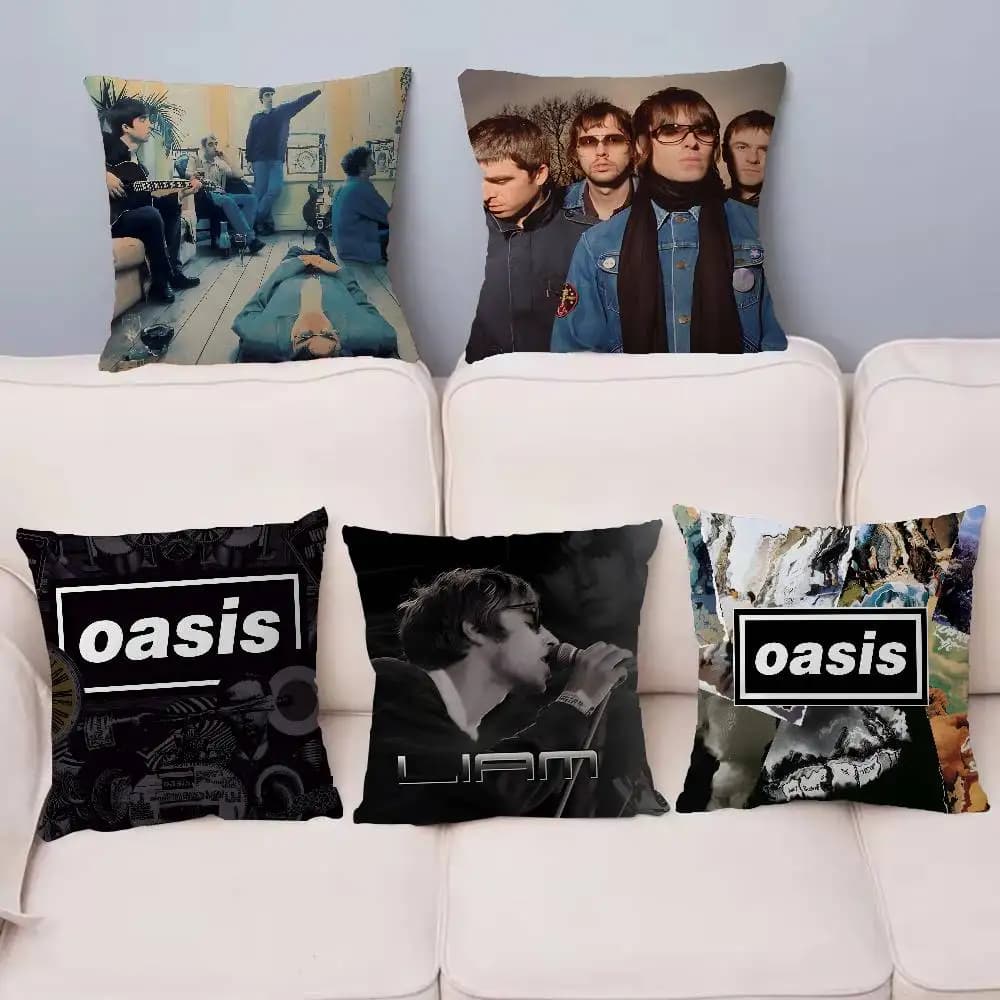 Band T-The Rain O-Oasis Cuscino Anime, Copricuscino per Divano Letto, Copricuscino Decorativo 45x45 cm, alla Moda