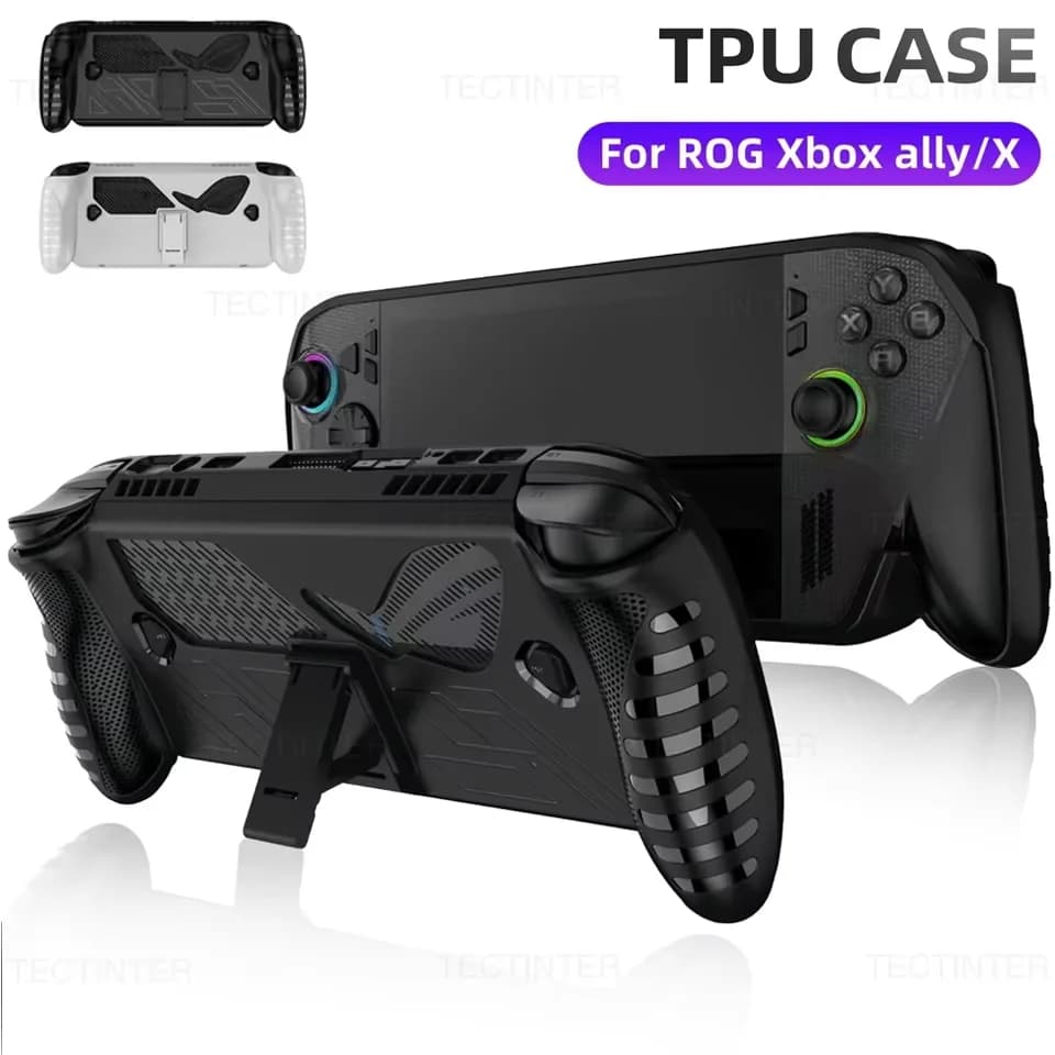 Custodia protettiva in TPU per console ASUS ROG Xbox Ally X Cover antiurto antigraffio Guscio in pelle con supporto Accessori da gioco