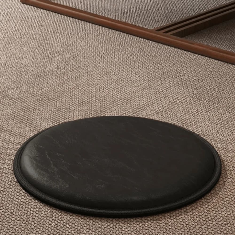Zafu Thick Leather Cushion Soft 35/40cm Round Sitting Seat Pad Non-Slip Waterproof Dining Chair Pad Meditation
