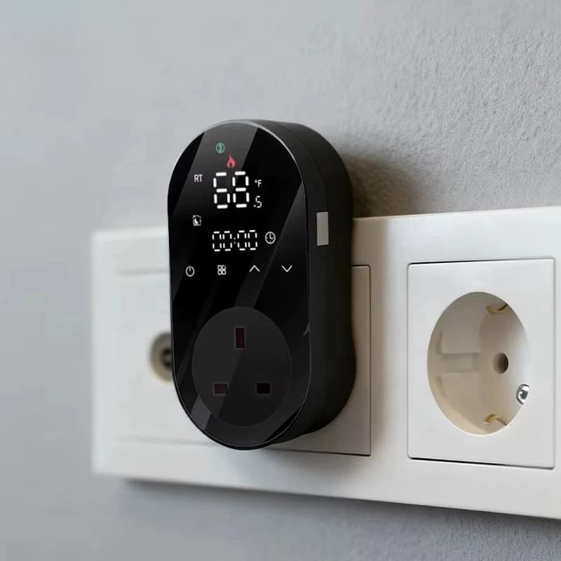 Smart WiFi Programmable LED Temperature Controller Plug Wireless Plug in Socket APP Temperature Controller EU UK US