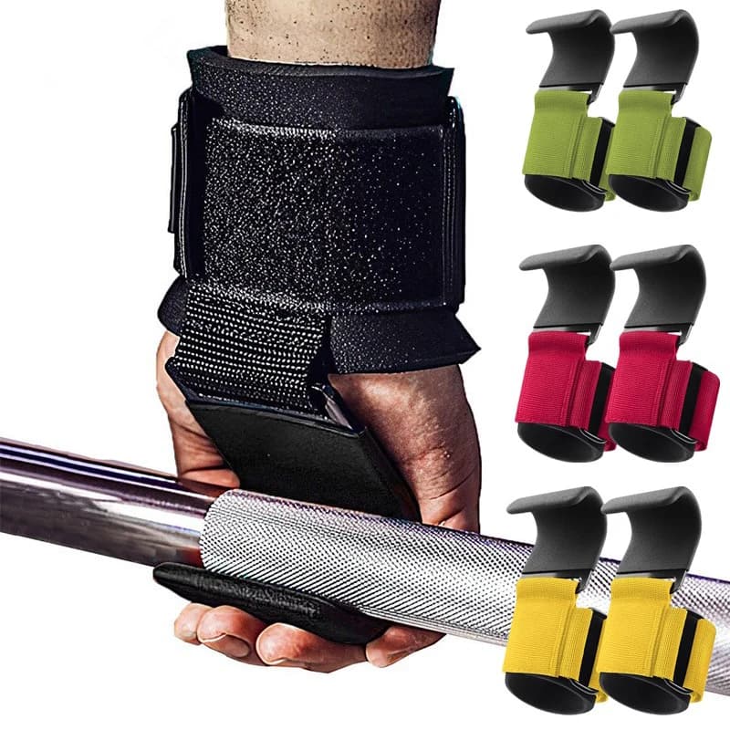 Non-Slip Fitness Weightlifting Palm Guard Pull-up Wrist Hook Horizontal Bar Sports Equipment Strength Training Hand Assist Hook