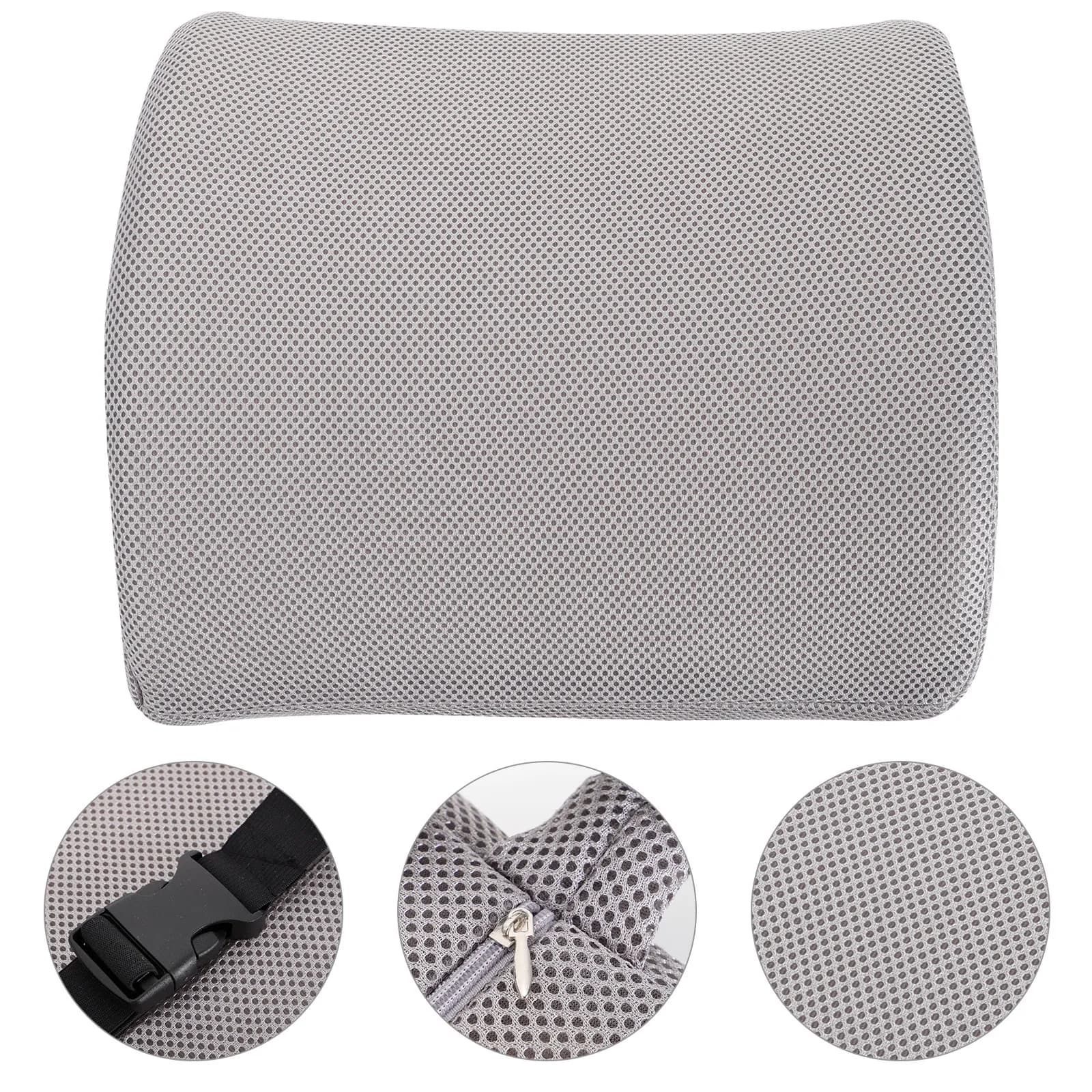 Cuscino Lombare Ergonomico Traspirante, Supporto Lombare Staccabile in Memory Foam per Ufficio e Auto, Allevia la Pressione