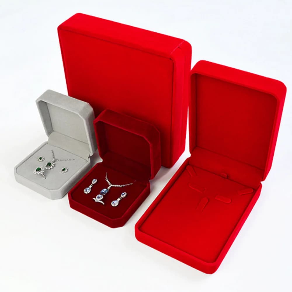 Scatola Porta Gioielli Elegantemente Confezionata in Velluto, Scatola Regalo, Espositore per San Valentino