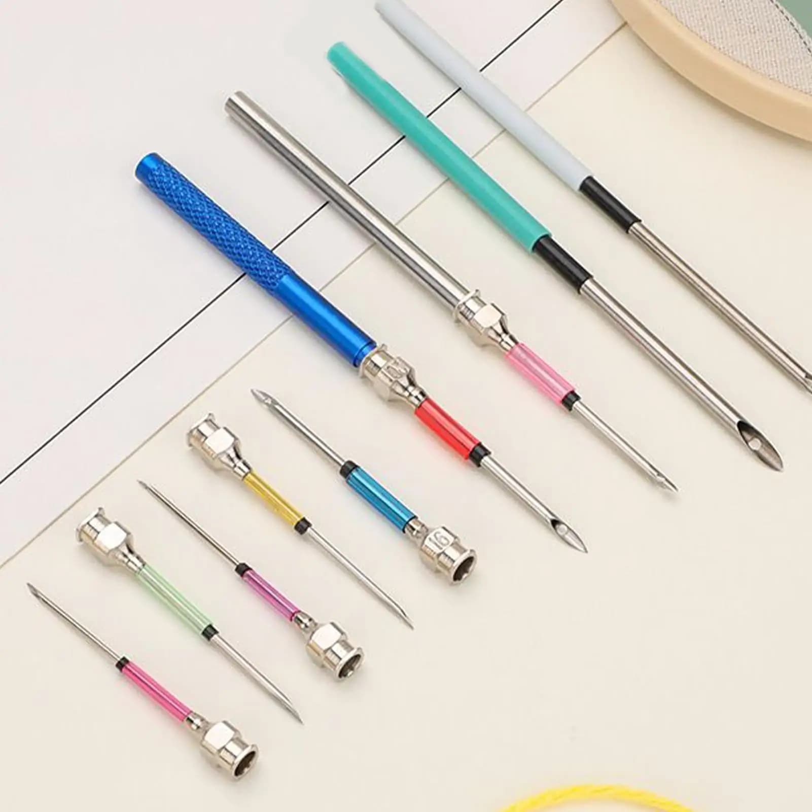 Punch Needle Embroidery Kit Punch Needle For Embroidery Comfortable To Grip Handmade Craft Punching Needling Tool For Hats