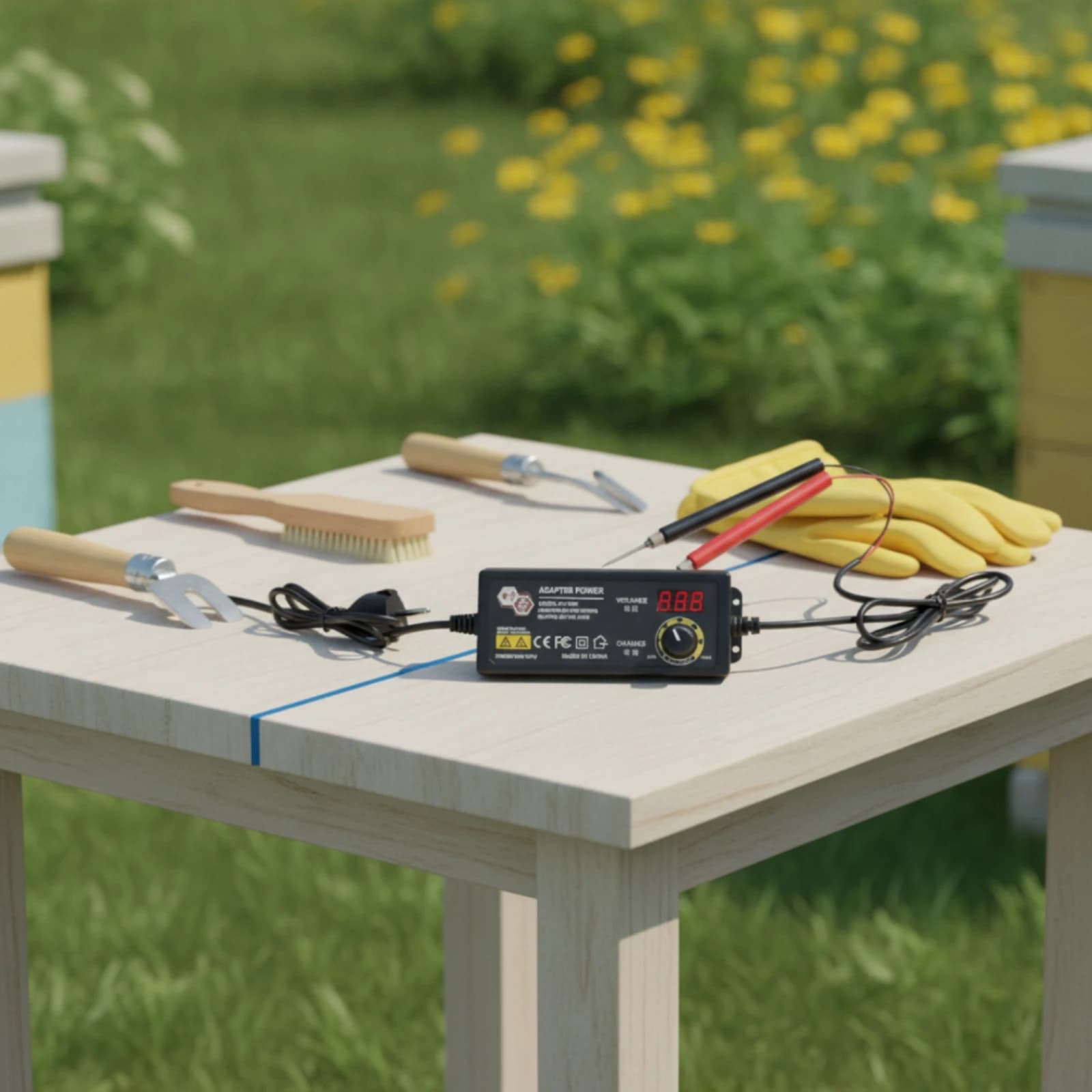 Beekeeping Beeswax Foundation Wire Embedder Digital Electric Wire Embedding Tool for Beekeepers, Apiary, Workshop