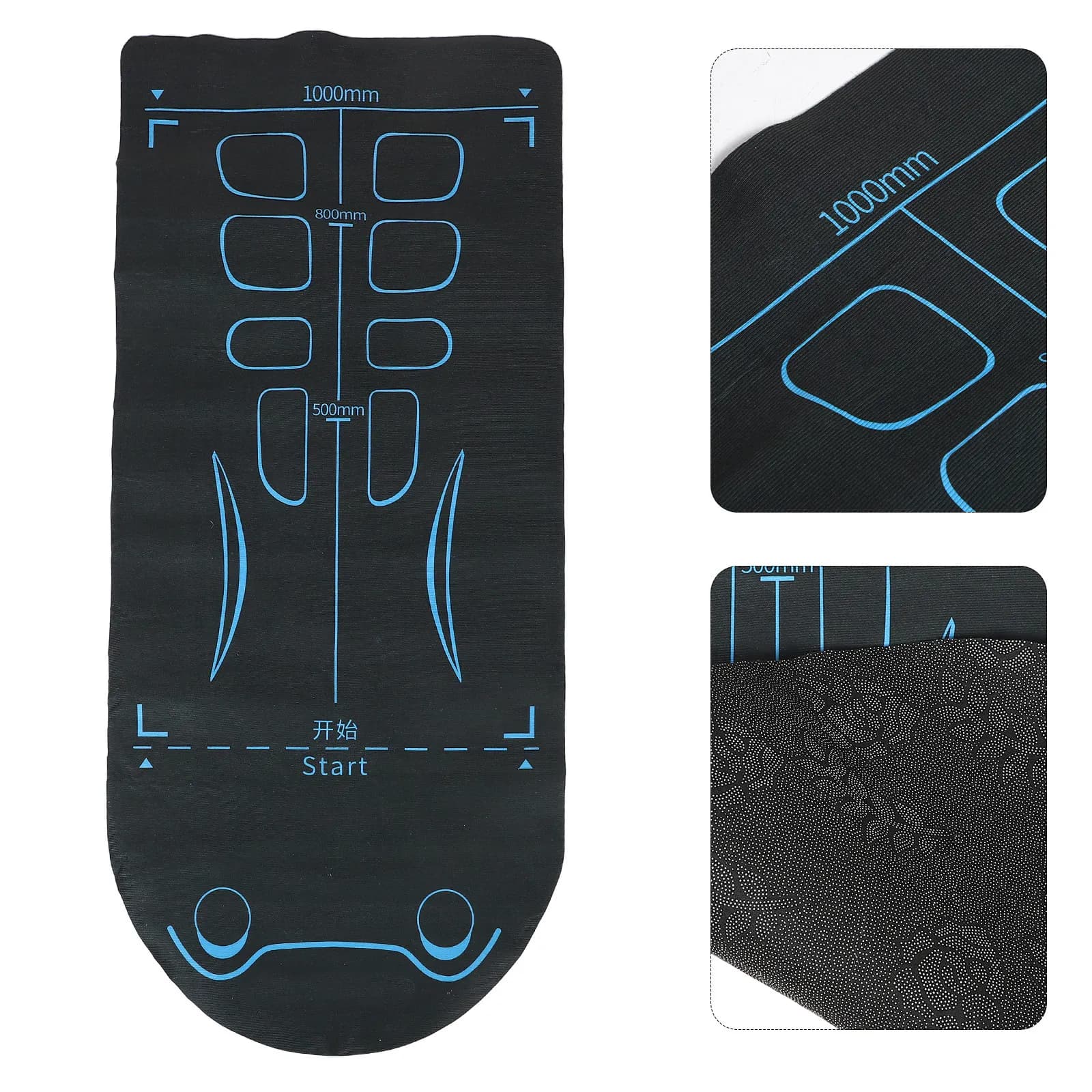 Yoga Mat Thickened Non-Slip Shock Absorbing Fitness Mat for Pilates Home Workout Exercise Equipment Protection