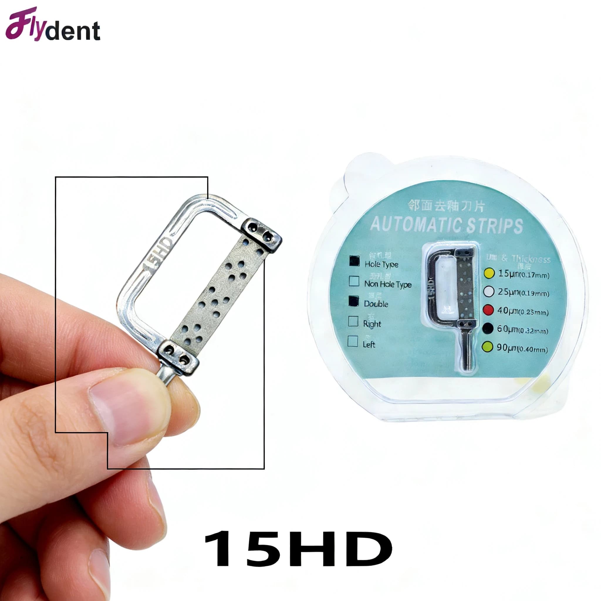 Double Sided Tooth Interproximal Enamel Reduction Strip Slicing Set 15HD-90HD Polishing And Grinding Slice Finishing Tool