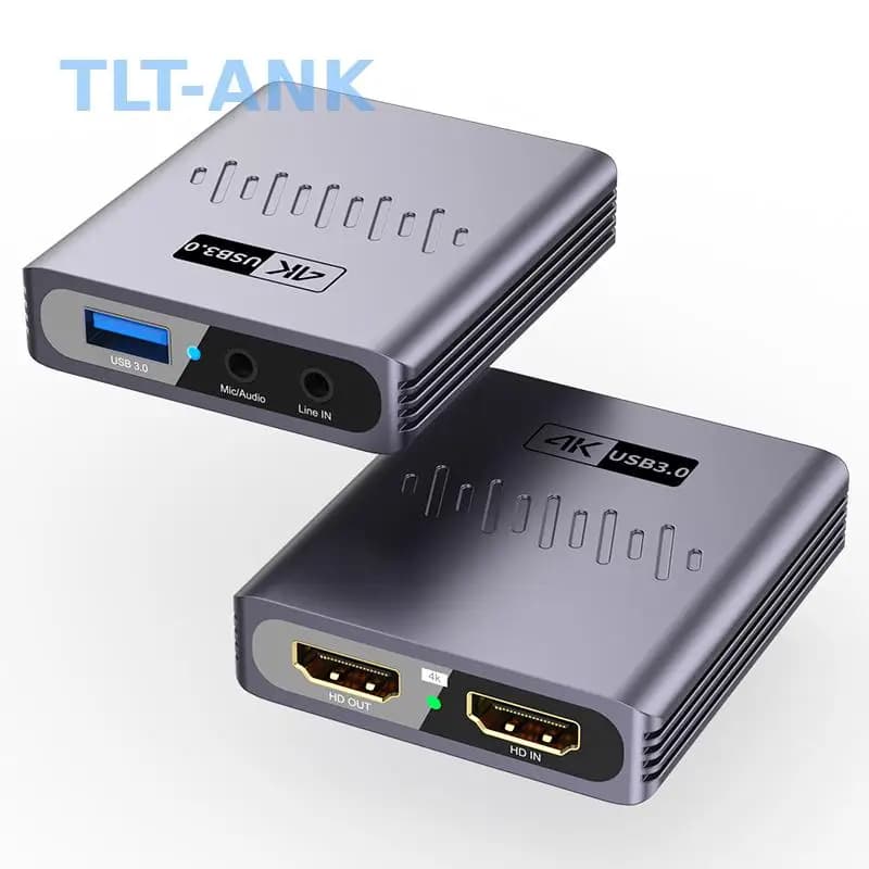 Scheda di acquisizione video USB 3.0/4K HD per registrazione di giochi e live streaming, compatibile con cellulari e laptop