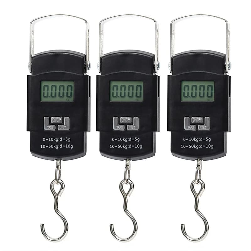 A02F-50 Kg Bilancia elettronica portatile per bagagli Display digitale Bilancia Express Gancio Mini bilancia Utensili da cucina