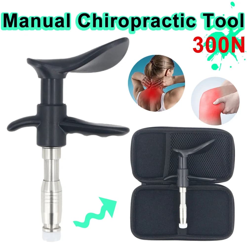Instruments for Chiropractic Adjustment 300N, Manual Pistola for Therapeutic Massage, Improves Articular Pain, Relaxation and Spinal Adjustment