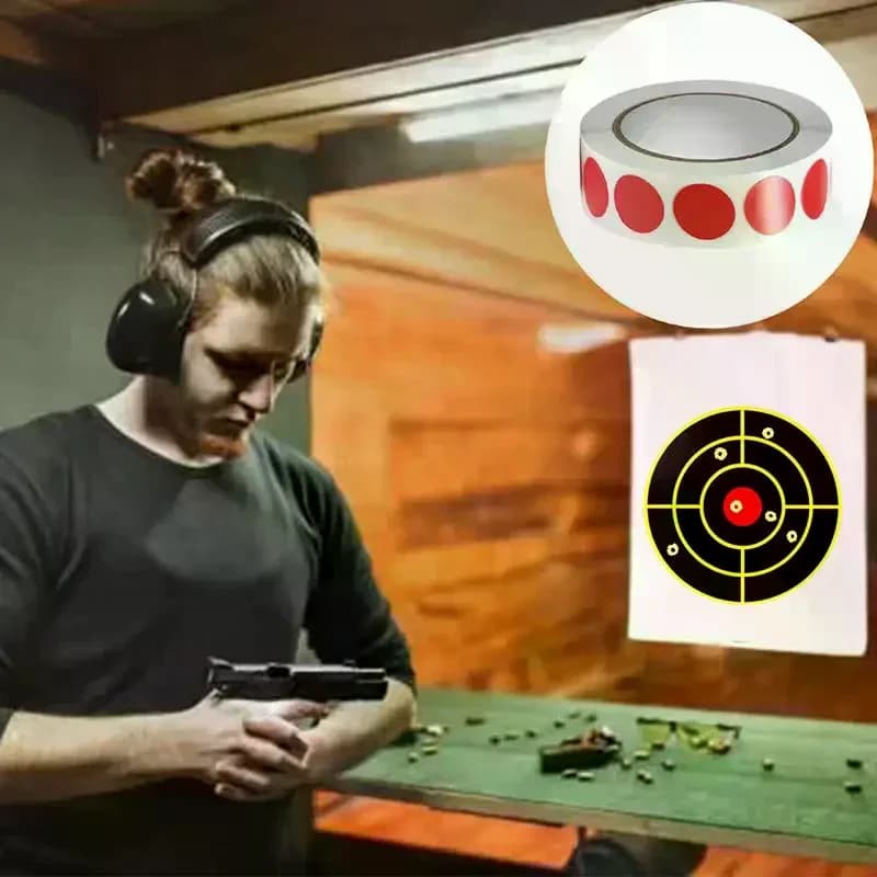 0.75In Round Color-Code Dot Labels Adhesive Sticker for Archery Bow Hunting Practice Training Targets 1000Pcs/Roll