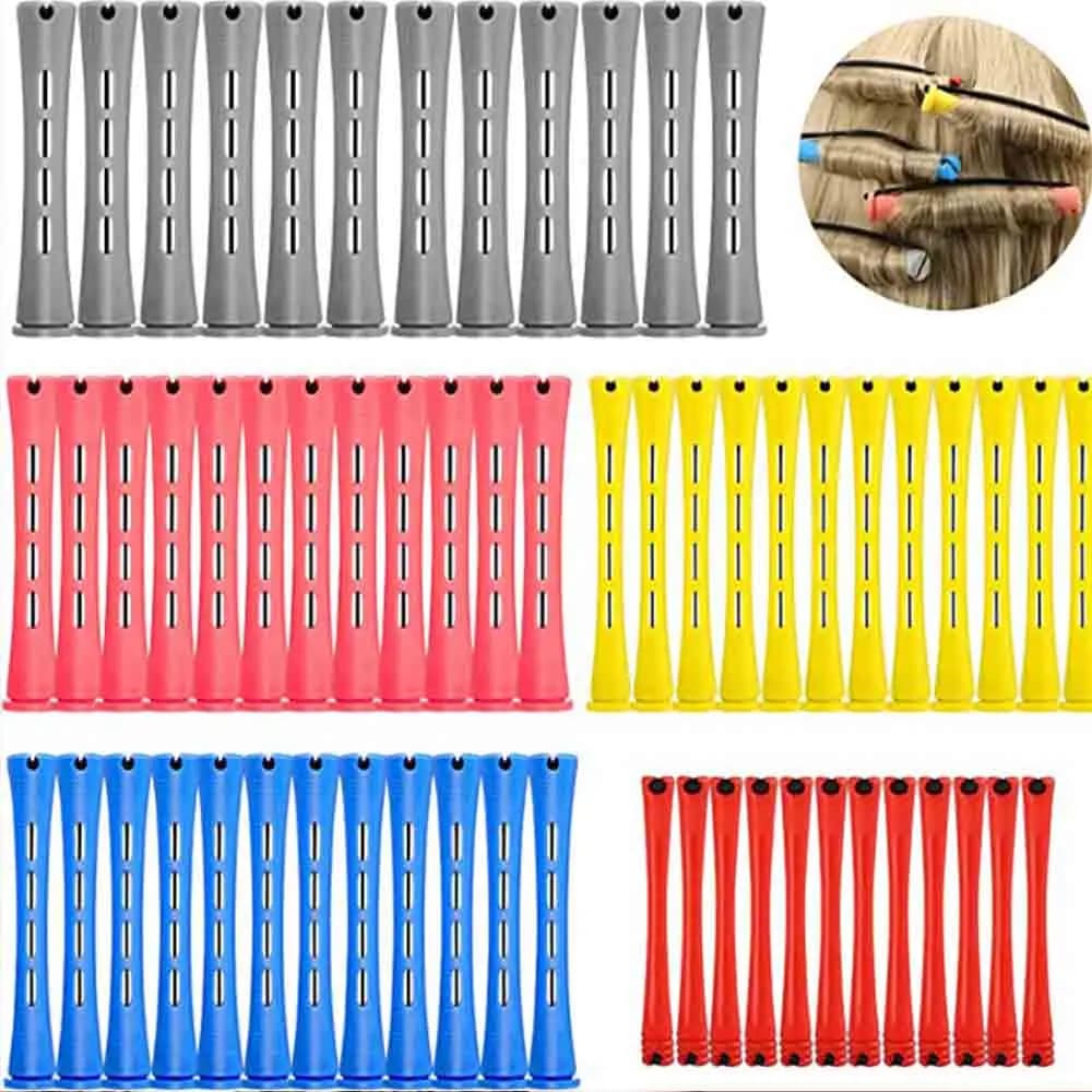 60 Pieces Bigodini Kit for Hairdressers, Accessories for Hairstyles and Permanent