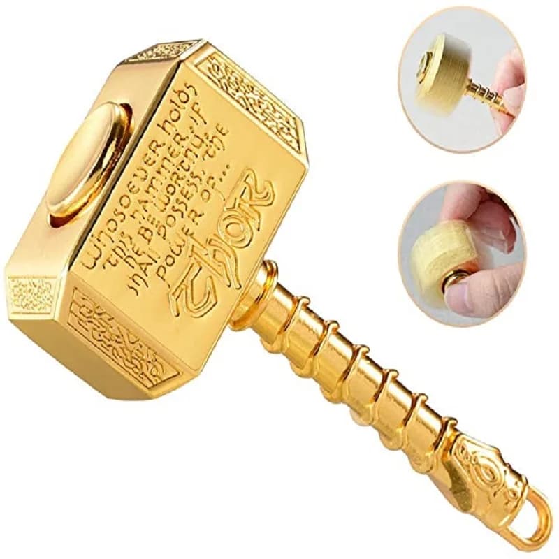 Divertente martello di metallo cinetico rotante giocattolo tascabile Fidget Spinner compleanno regalo di Natale bambini giocattoli antistress per adulti giocattolo con punta delle dita