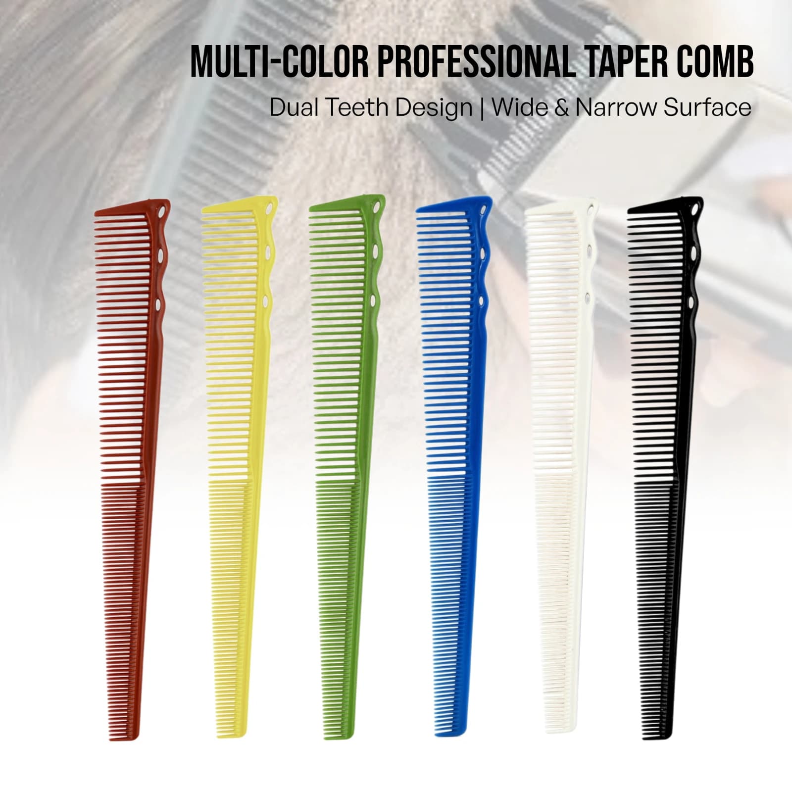 1/4/5PCS Barber Side Corners Fade Combs Pro Tapered Haircut Combs For Men Women Heat Resistant Smooth Hair Comb Styling Tools