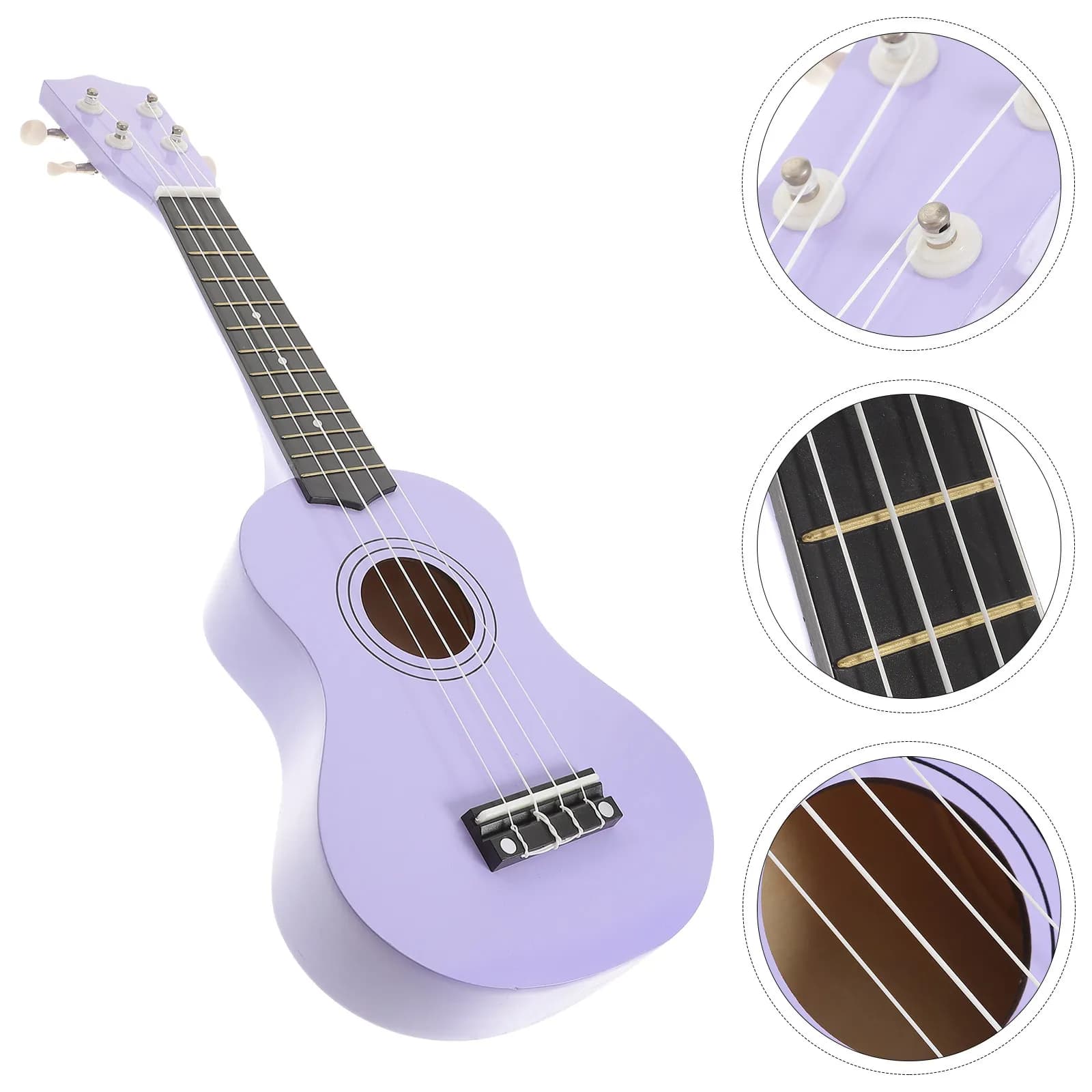 Ukulele da 21 Pollici in Legno Premium, Colore Vibrante, Strumento per lo Sviluppo Cognitivo Musicale e l'Educazione Precoce dei Bambini dai 7 Anni in su