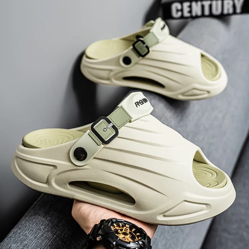 Slippers for Men 2025 New Summer Outer Wear Thick-Soled Flip-Flops Outdoor Sports Dual-Use Sandals