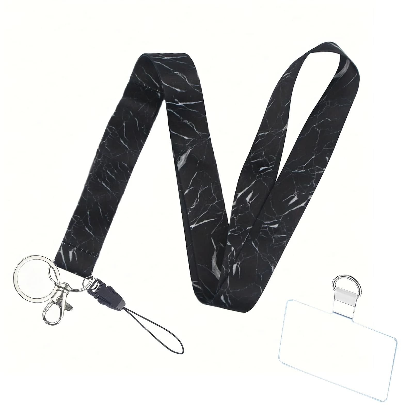 Universal Mobile Phone Lanyard Marble Neck Strap Keychain Anti-lost Lanyard for ID Card Holder Keys Keychain Gift Accessories