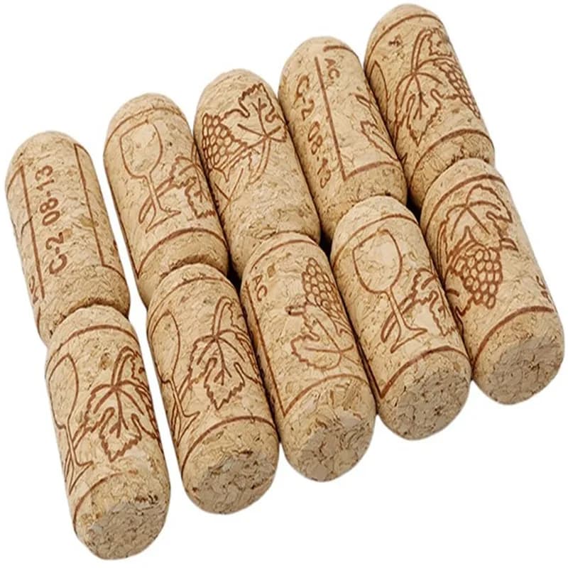 30 50 100 200 pezzi tappo di sughero per vino riutilizzabile funzionale portatile tappo di bottiglia di vino sigillante per strumenti da bar bottiglia