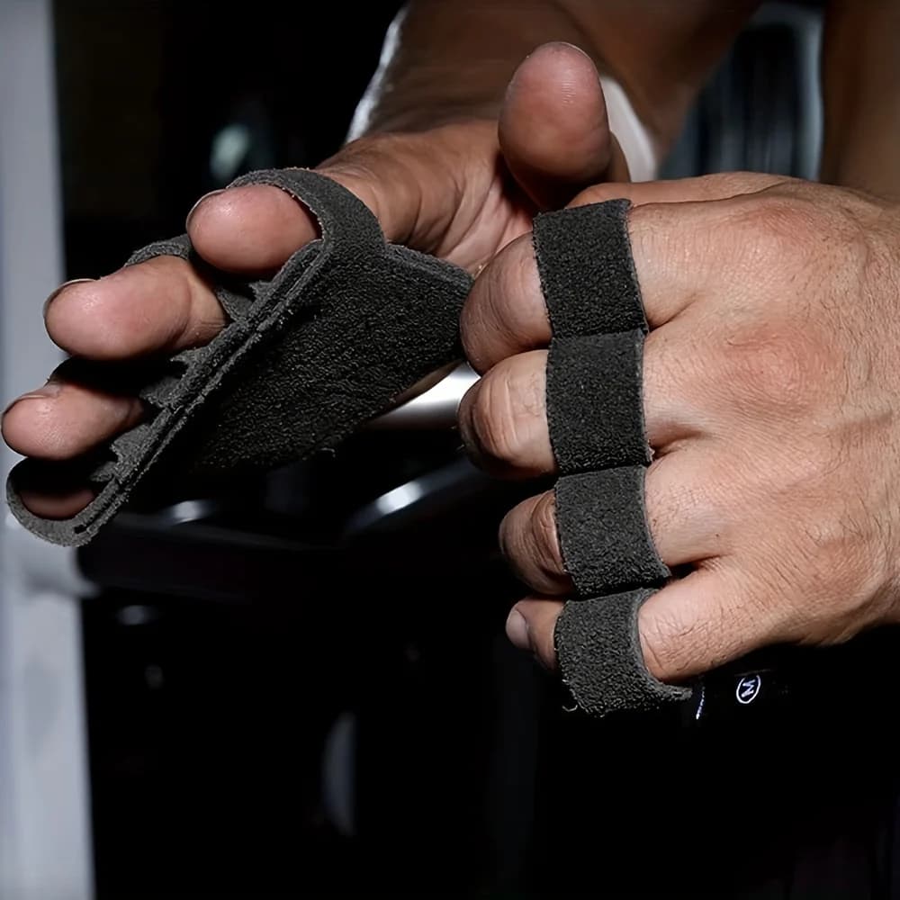 Four-tip Fitness Gloves Non-slip Breathable Shock Absorbing Manubri Leather Weight Lifting Pal Training for Men and Women